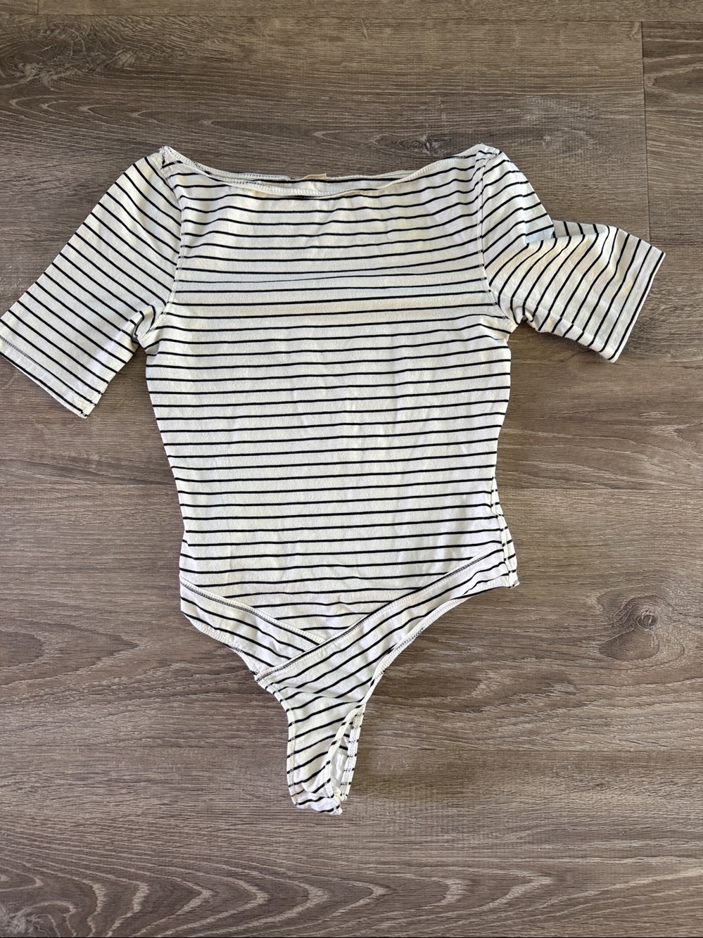 Free People Last Time Striped Bodysuit XS